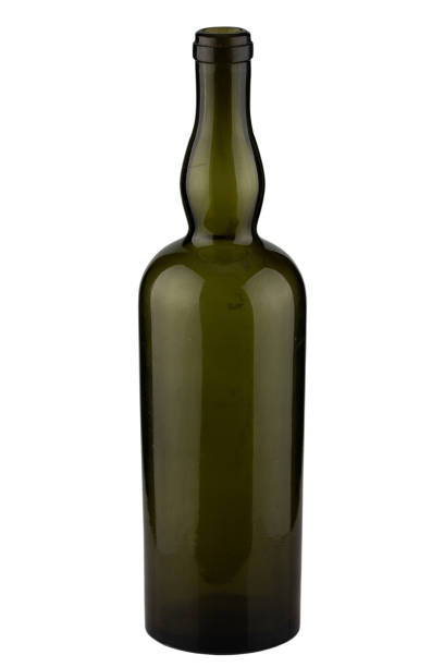 istock Antique retro green glass bottle 1774110234