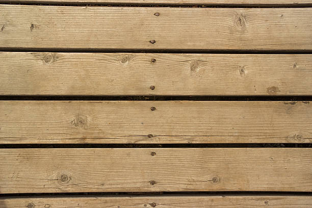 fence structure from wooden boards stock photo