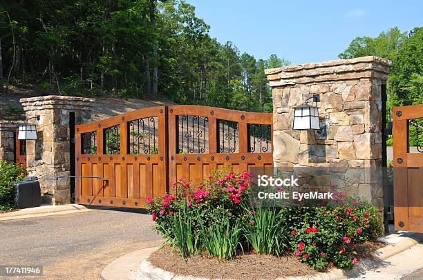 Security Gate Stock Photo - Download Image Now - Boundary, Closed, Community
