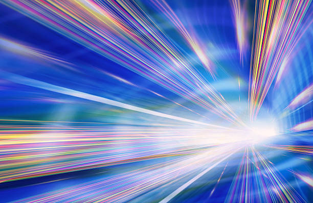 An abstract background depicting light rays stock photo