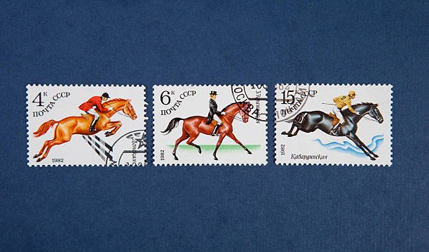 istock vintage jockey stamps 177412657