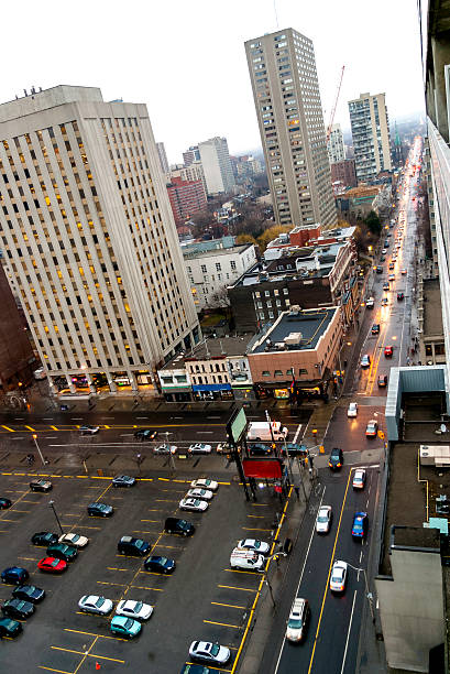 istock City skyline with a long highway 177412931