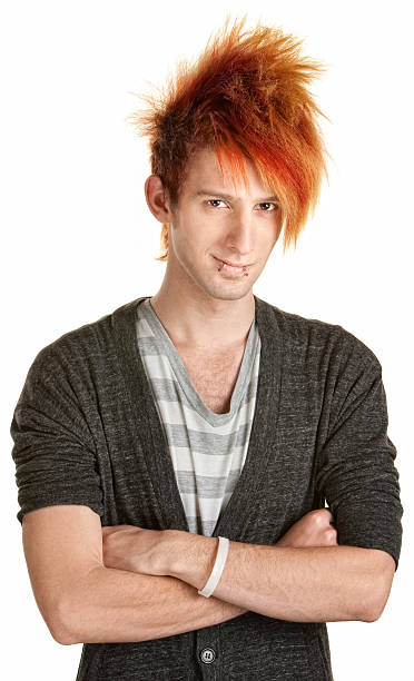 istock Young Punk Rocker with Folded Arms 177413286