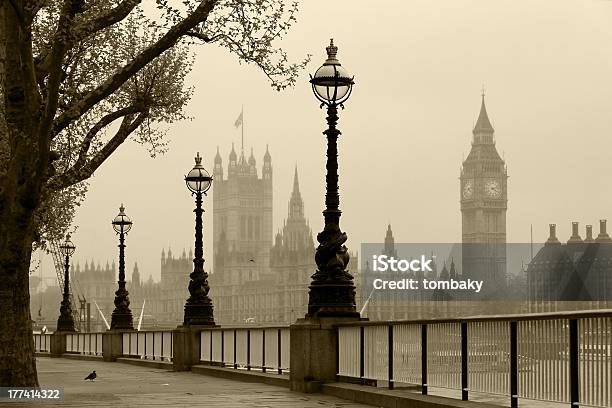 Big Ben Houses Of Parliament Stock Photo - Download Image Now - Big Ben, Fog, Houses Of Parliament - London