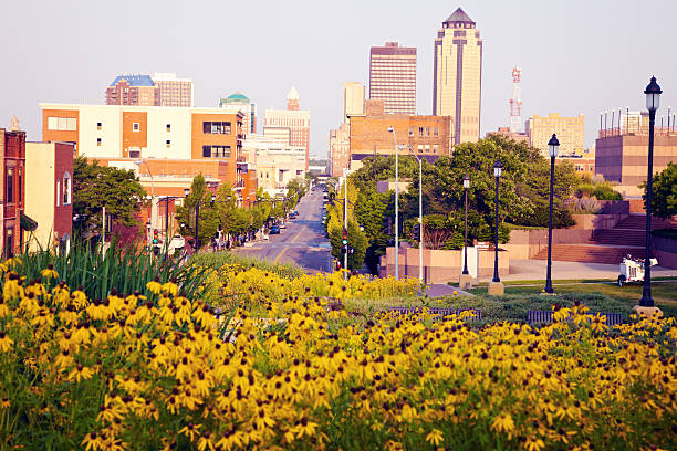 Des Moines, Iowa in the morning