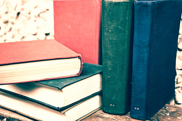 istock Heap of old books, close-up 177415395