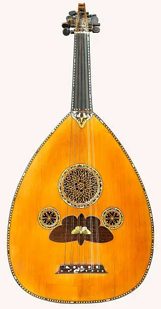 image of the old turkish oud was isolated on PS...MODELS