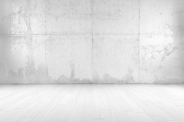 Empty Room Empty Room with white walls concrete wall stock pictures, royalty-free photos & images