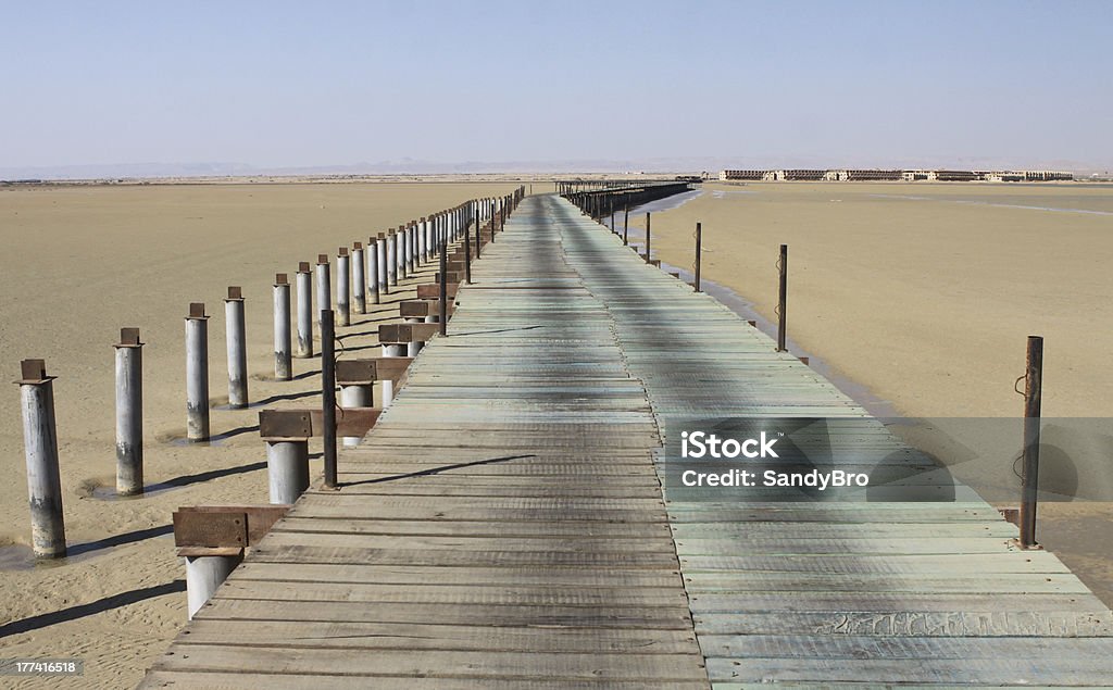 Pont sur un lagon à Ras Sudr, Égypte - Photo de Égypte libre de droits