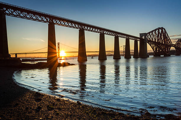 istock Sunset between the two bridges in Scotland 177417716