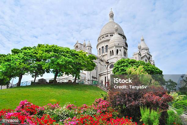 Paris Basilica Sacrecoeur Stock Photo - Download Image Now - Basilica, Blue, Capital Cities