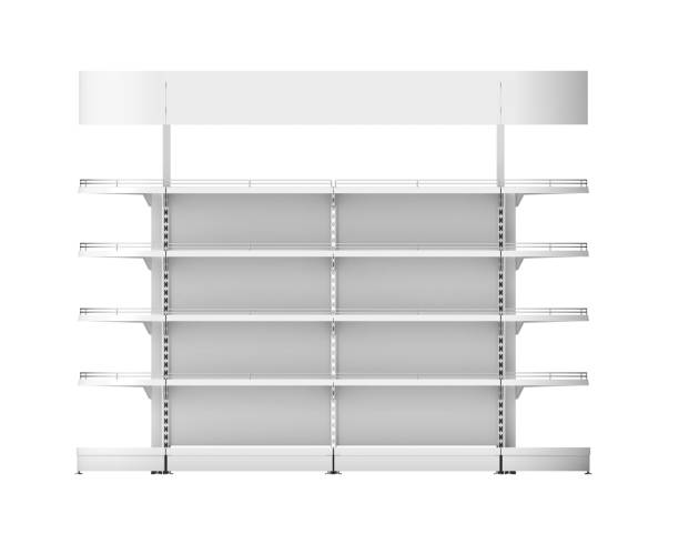 istock Rack shelf, display case in a supermarket 1774181888