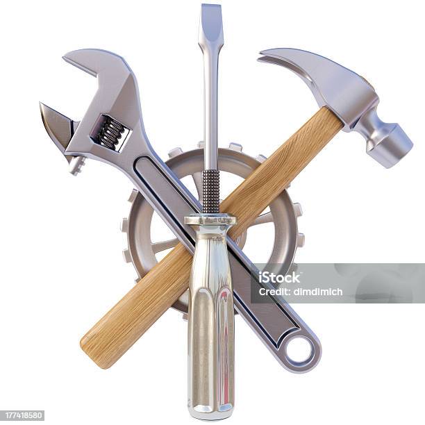 Tools Stockfoto und mehr Bilder von Kreuz - Form - Kreuz - Form, Schraubwerkzeug, Anpassen