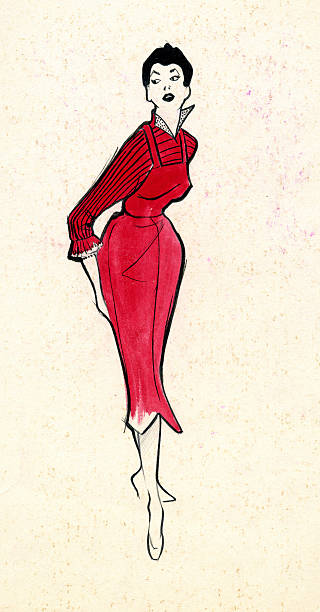istock Sketch of a woman dress 177419519