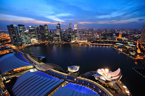 istock Singapore cityscape at night 177420299