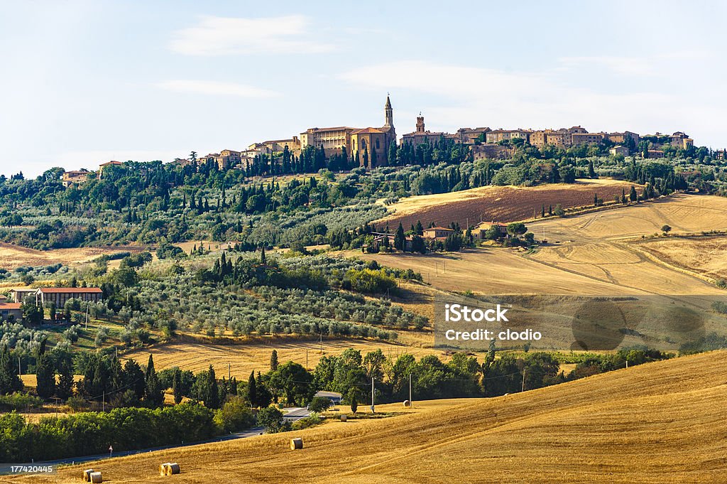 Paisagem em Val d'Orcia (Toscana) - Foto de stock de Agricultura royalty-free