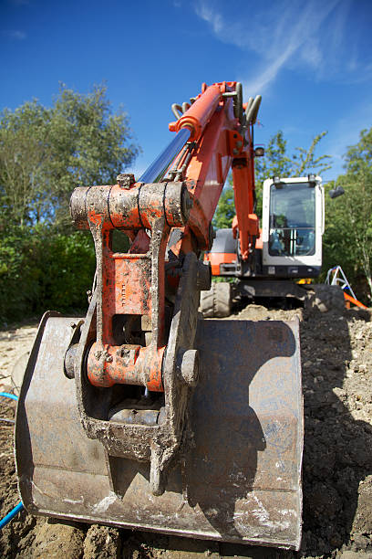 Excavator stock photo