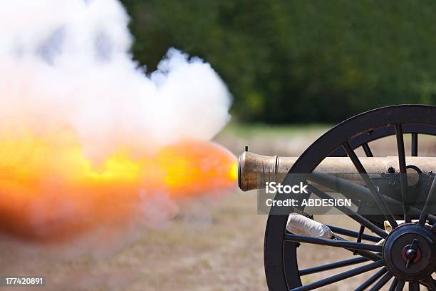 Civil War Cannon Firing Stock Photo - Download Image Now - Cannon - Artillery, American Civil War, Shooting a Weapon