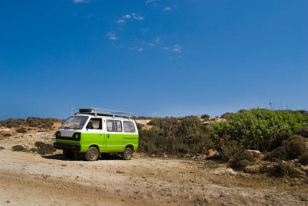 istock Small camper vehicle at the beach 177421674