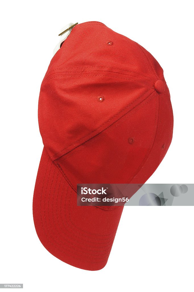 Pendurar Red Cap - Foto de stock de Pendurar royalty-free