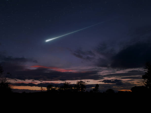 istock A bright fireball in the sky above the clouds. 1774229410