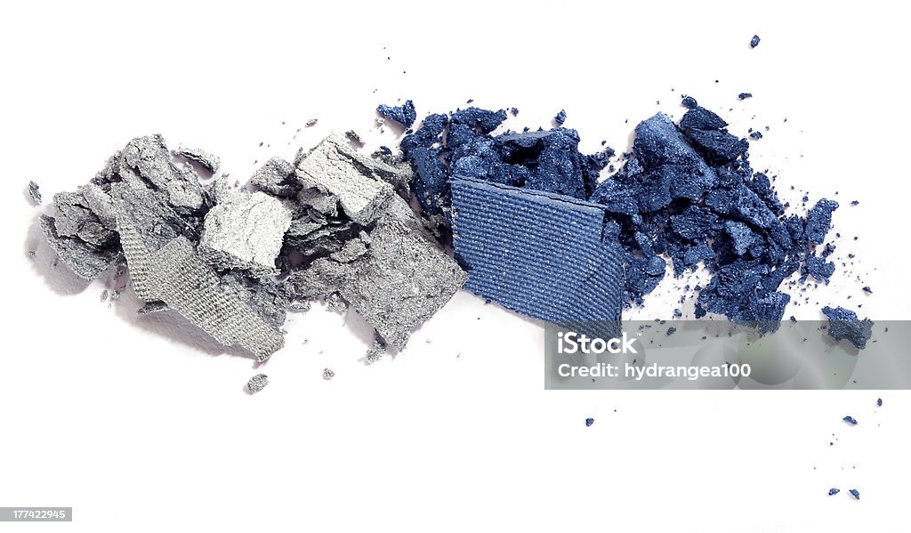 eyeshadow eyeshadow isolated on white Blue Eyeshadow Stock Photo