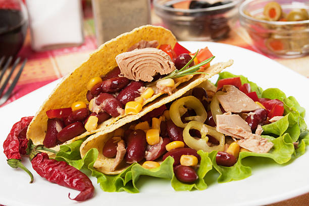 Mexican tuna salad stock photo