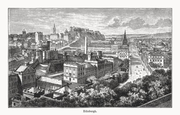 istock Historical view of Edinburgh, Scottland, UK, wood engraving, published 1894 1774241556