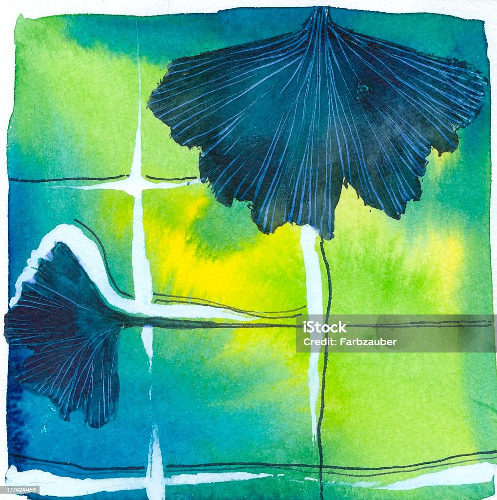 Ginkgo-Leafs III - Illustration de Abstrait libre de droits