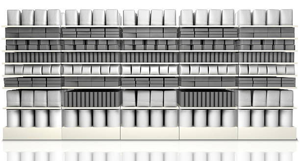 istock White supermarket shelves full of unlabeled generic products 177426607