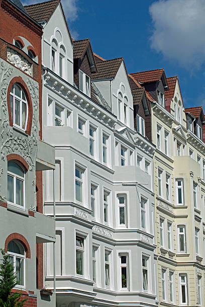 istock Old apartment building in Kiel, Germany 177426659