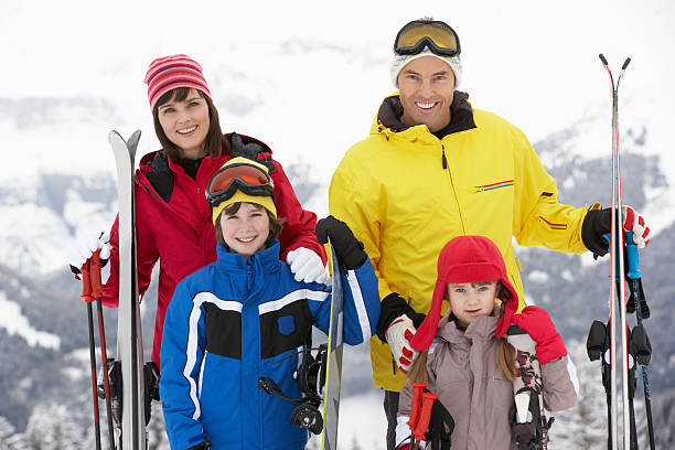 istock Family On Ski Holiday In Mountains 177426756