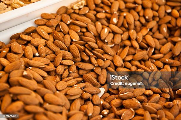 Almonds Stock Photo - Download Image Now - Appetizer, Brown, Close-up