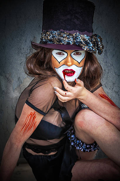 istock Portrait scary monster clown 177427027