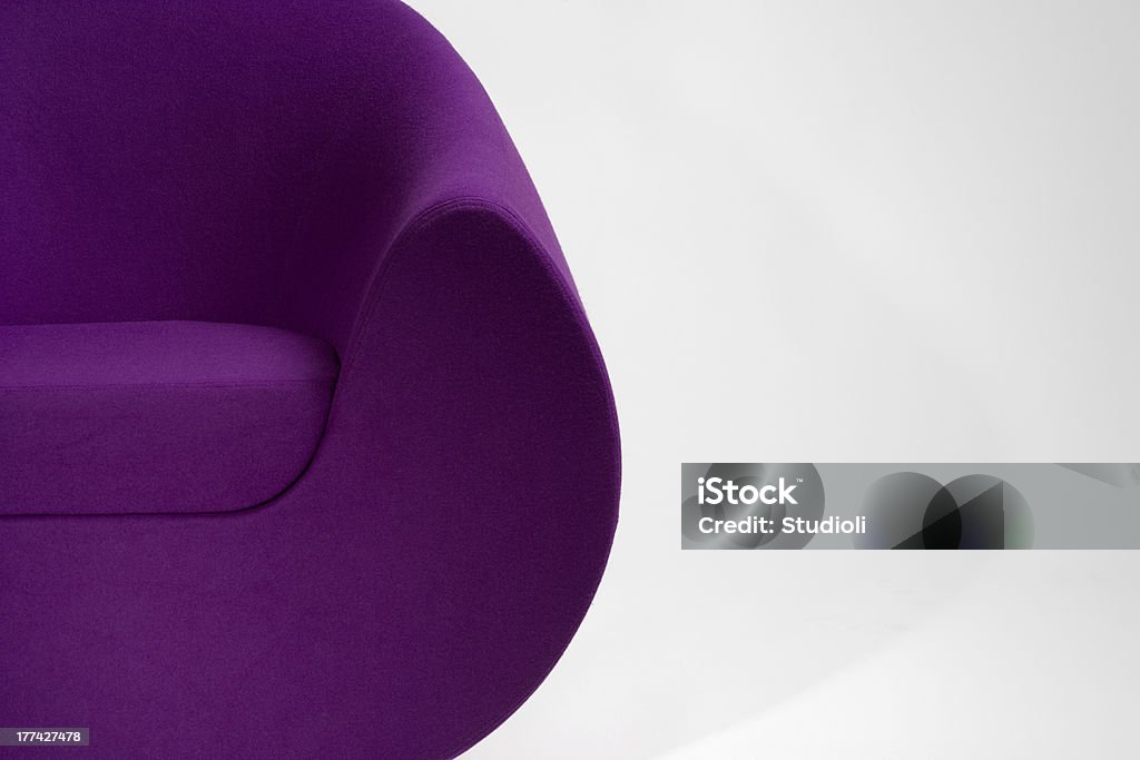 Purple moderne fauteuil - Photo de Ameublement libre de droits