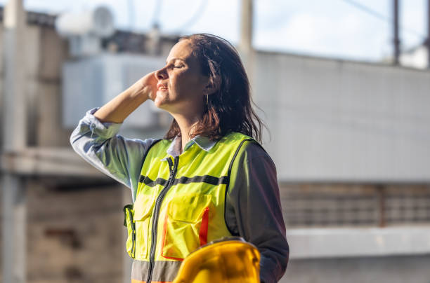 istock Factory worker feels burnout, low self-esteem due to prolonged stress, need for healthier work ways 1774278908