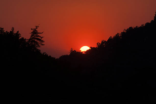 Hermosa puesta de sol - foto de stock