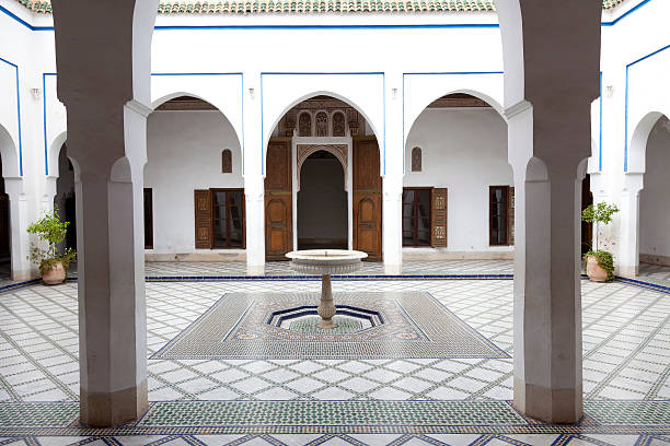 Courtyard in Bahia Palace Marrakech Morocco