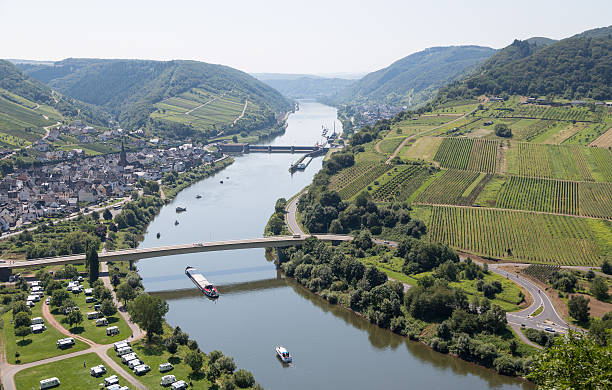 istock Landscape with the river Moselle near Neef in Germany 177428579