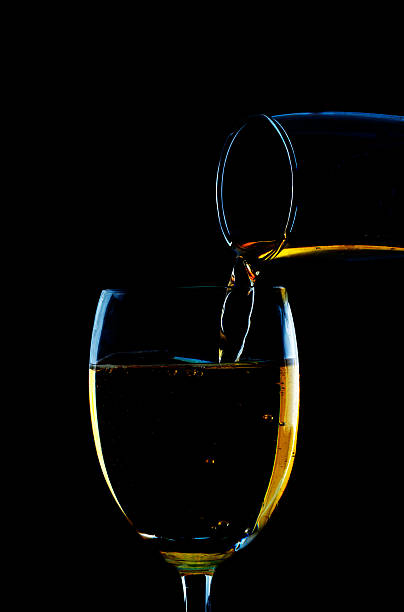 pouring white wine