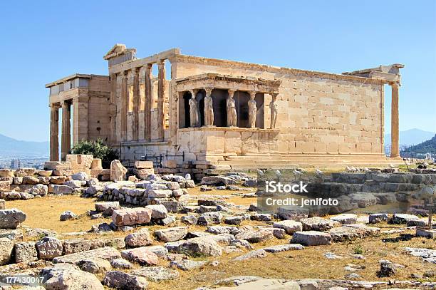 Athens Acropolis Stock Photo - Download Image Now - The Erechtheum, Acropolis - Athens, Ancient