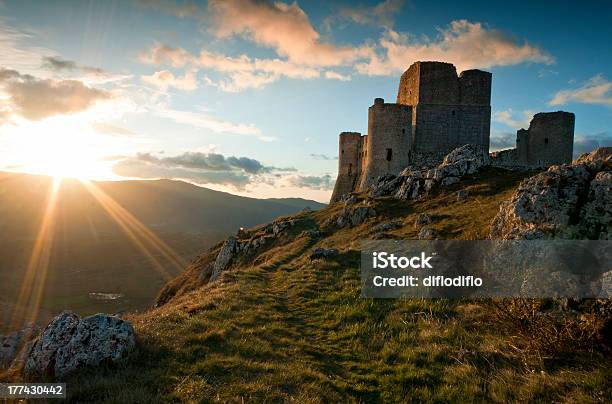 Sunrise In Rocca Calascio Stock Photo - Download Image Now - Abruzzo, Bell Tower - Tower, Castle