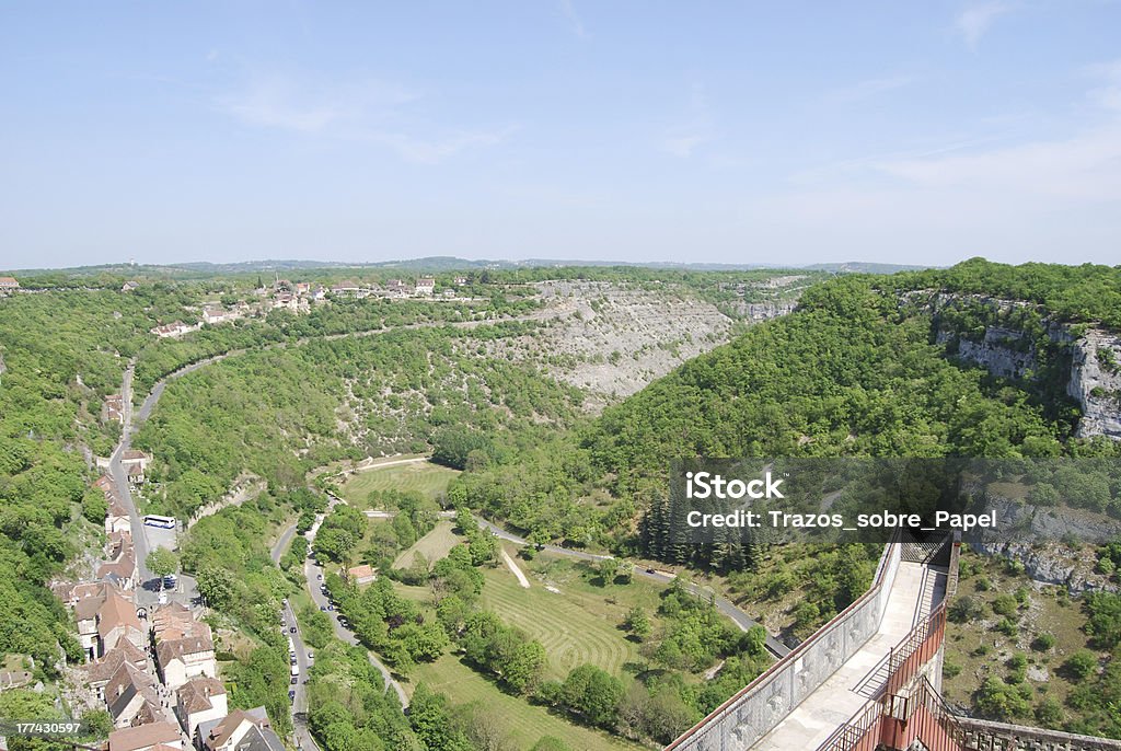 View from the Castle of Rocamadour. France Beauty In Nature Stock Photo