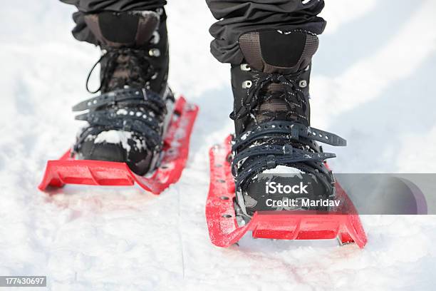 Foto de Sapatos De Neve e mais fotos de stock de Bota de Neve - Equipamento esportivo - Bota de Neve - Equipamento esportivo, Snowshoeing, Cultura canadense