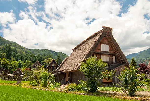 Typical house in the Japanese Alps