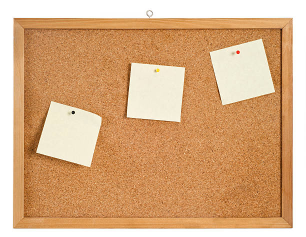 istock Cork board with hanger and bulletins in different color 177430947