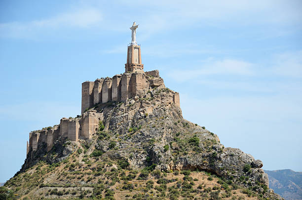 istock Steep hill of Monteagudo with Islamic castle 177431585