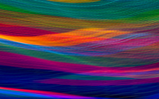colorfull abstract interwoven line pattern