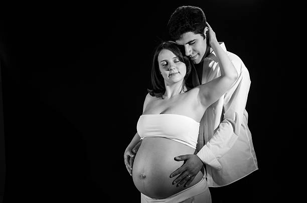 istock Loving caring young couple expecting baby 177432351