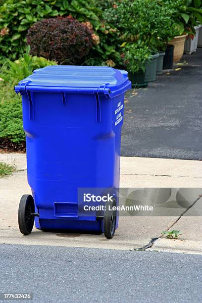 Curbside Recycling Stock Photo - Download Image Now - Curb, Garbage, Recycling